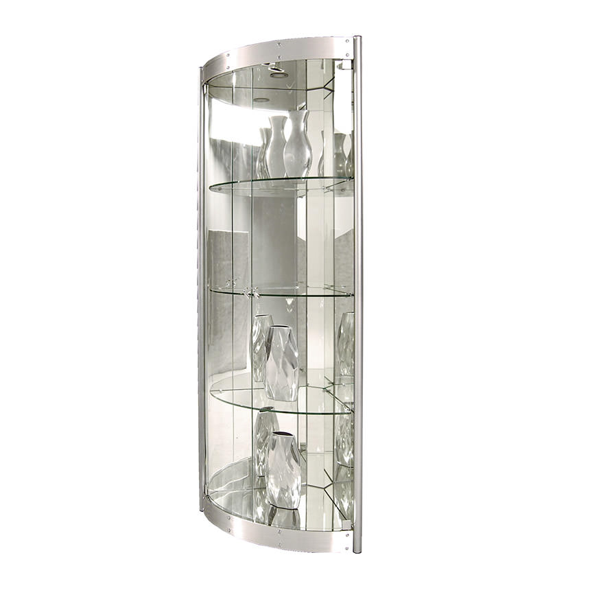 Timney Silver Corner Curio El Dorado Furniture